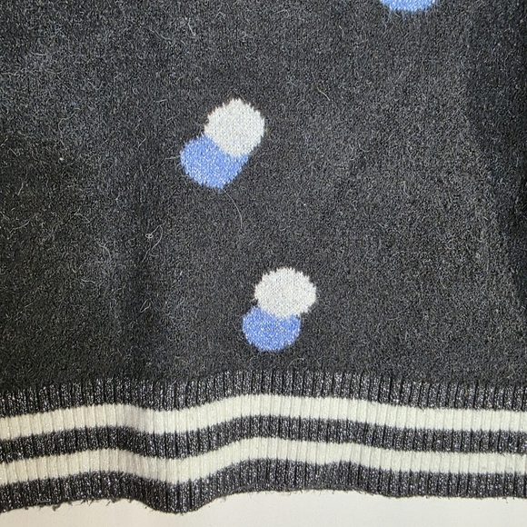 Soaked in Luxury knit Polka dots wool and alpaca blend Crew neck pull over - Picture 6 of 9